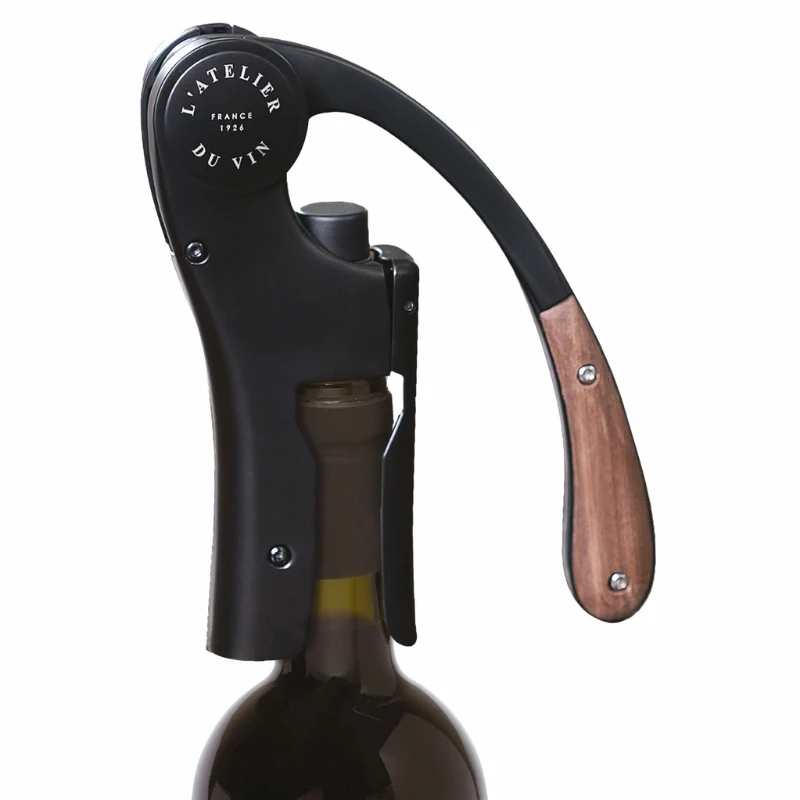 Oeno Motion Wood & Black Korkenzieher 95512 by L'Atelier du Vin color Svart