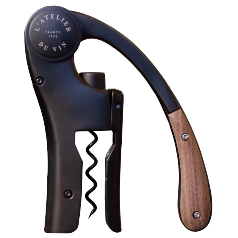Oeno Motion Wood & Black Korkenzieher 95512 by L'Atelier du Vin color Svart