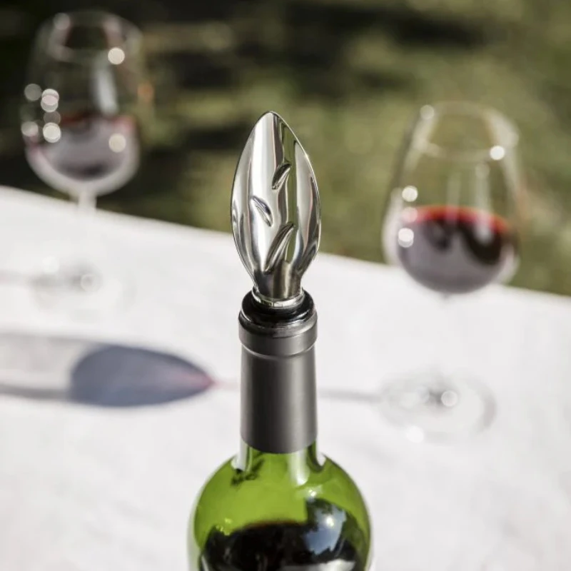 Verseur-feuille Leaf Pourer – Weinausgießer 95636 by L'Atelier du Vin color Svart