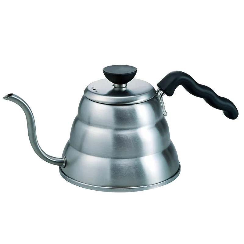 V60 Kaffeekessel Buono 600 ml - 02 - Silbergrau VKB-100HSV by Hario color Svart