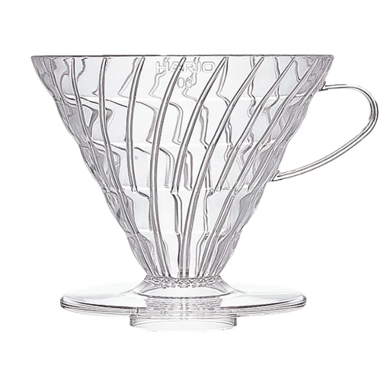 Hario V60 Kaffeefilter 03 Kunststoff – Transparent VD-INT-03T by Hario color Svart