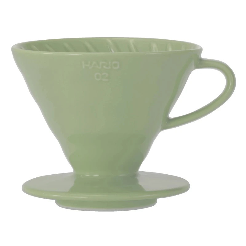 V60 Keramik Colour 02 Dripper – Grün VDC-02-SG by Hario color Svart