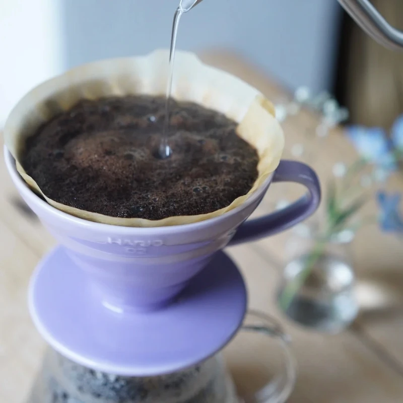 Hario V60 Keramik-Kaffeefilter 02 – Lila VDC-02-PUH by Hario color Svart