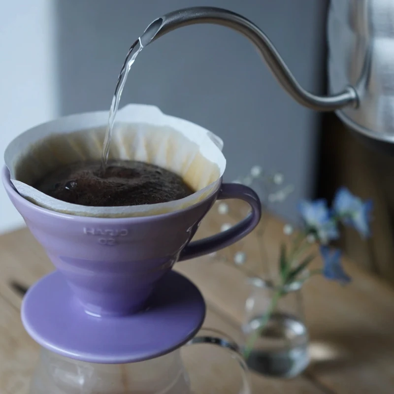 Hario V60 Keramik-Kaffeefilter 02 – Lila VDC-02-PUH by Hario color Svart