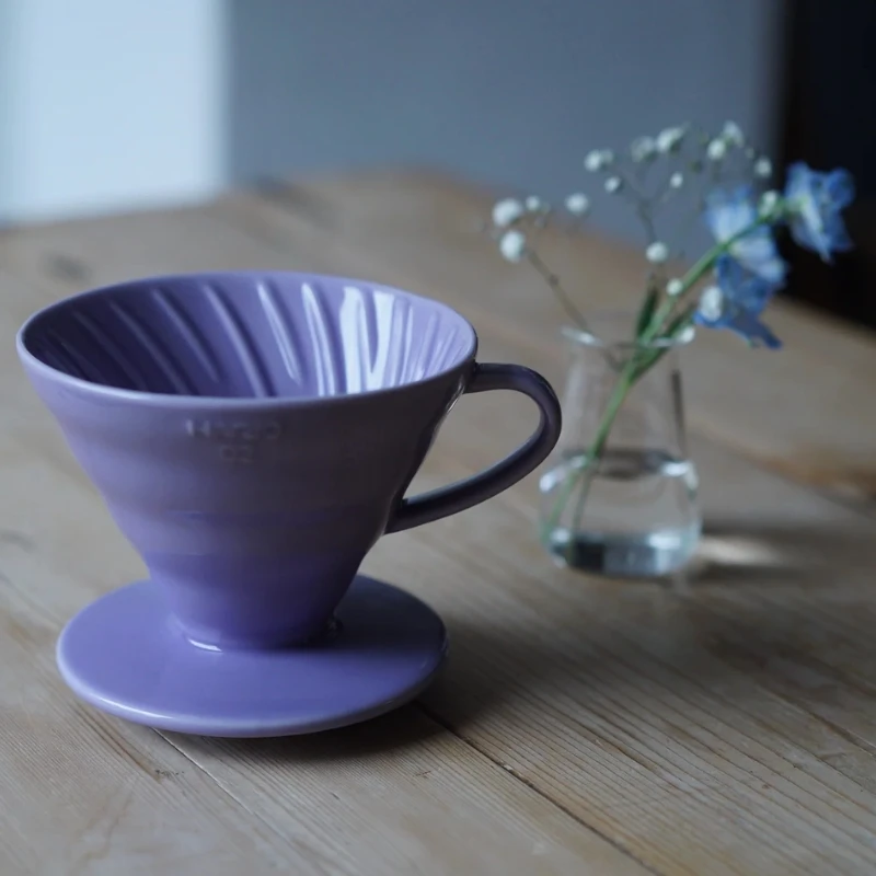 Hario V60 Keramik-Kaffeefilter 02 – Lila VDC-02-PUH by Hario color Svart