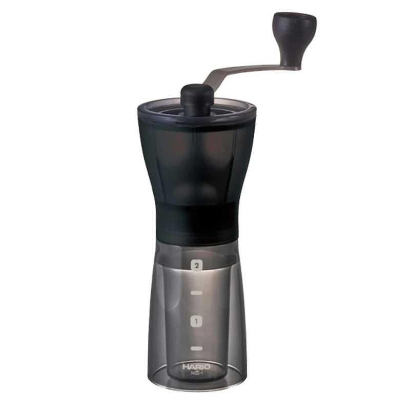 Mini-Slim Plus Kaffeemühle mit Keramikmahlwerk 24 g MSS-1DTB by Hario color Svart