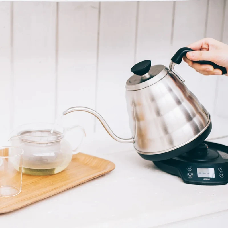 V60 Buono Elektrischer Wasserkocher mit Temperatursteuerung 0,8 l EVT-8-HSV-E by Hario color Svart