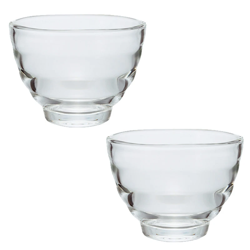 Hitzebeständige Yunomi Gläser 17 cl – 2er-Set HU-2 by Hario color Svart