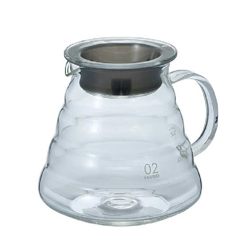 V60 Kaffeeserver aus Glas – 02 – 60 cl XGSR-60-TB by Hario color Svart
