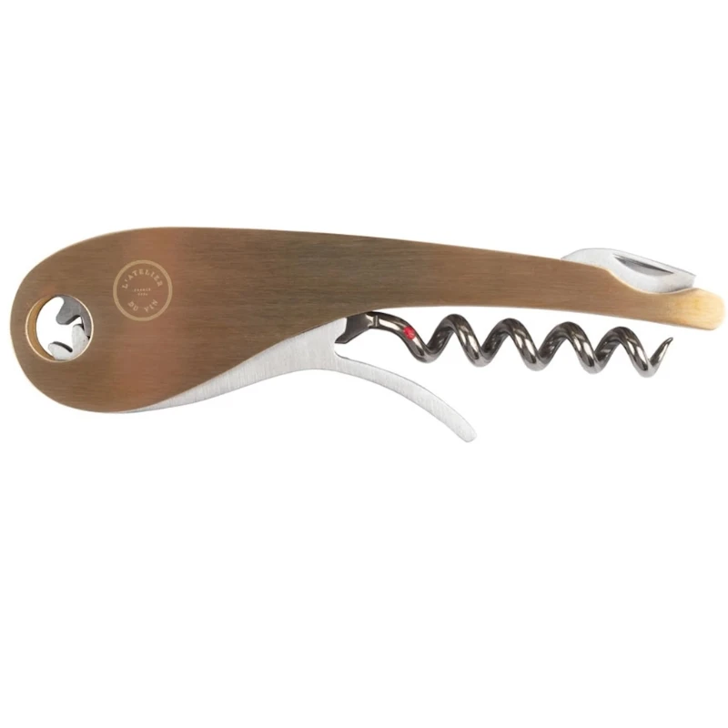 Soft Machine Brass Korkenzieher 95647 by L'Atelier du Vin color Svart