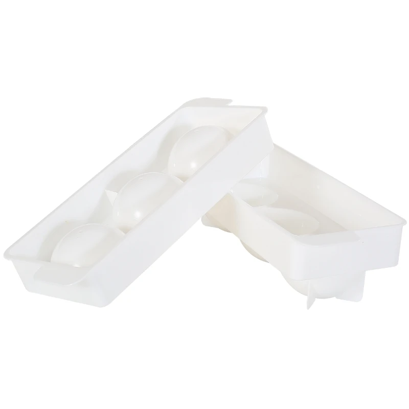 Eiswürfelform für 3 runde Eiskugeln 5 cm YSB0050 by Barprofessional color Svart