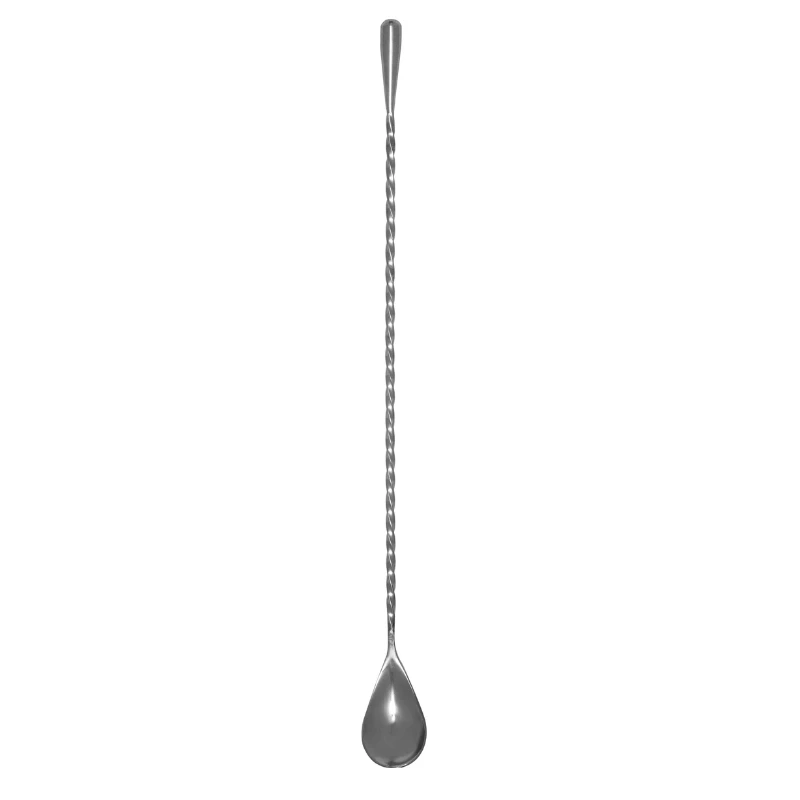 Barlöffel Edelstahl, Teardrop 30 cm CCKB030 by Barprofessional color Svart