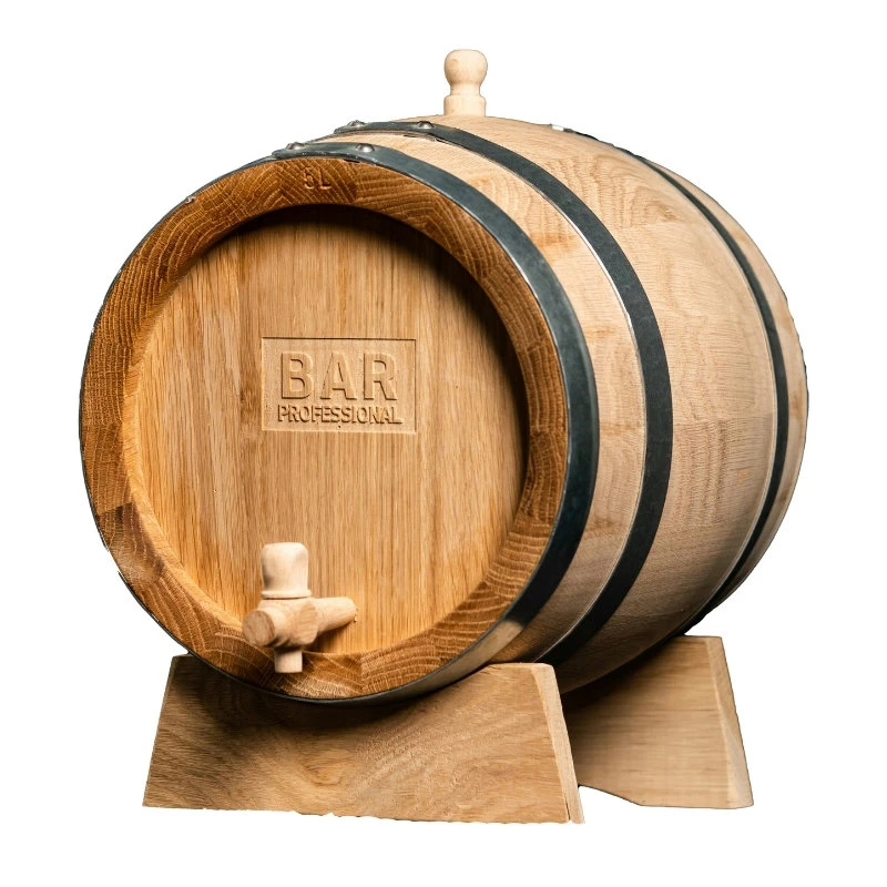 Eichenfass 5 Liter BAR0500 by Barprofessional color Svart