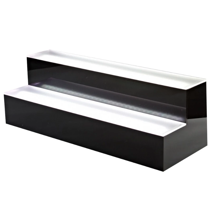 LED Flaschenregal 2 Stufen 60x22x22 cm LBD0002 by Barprofessional color Svart