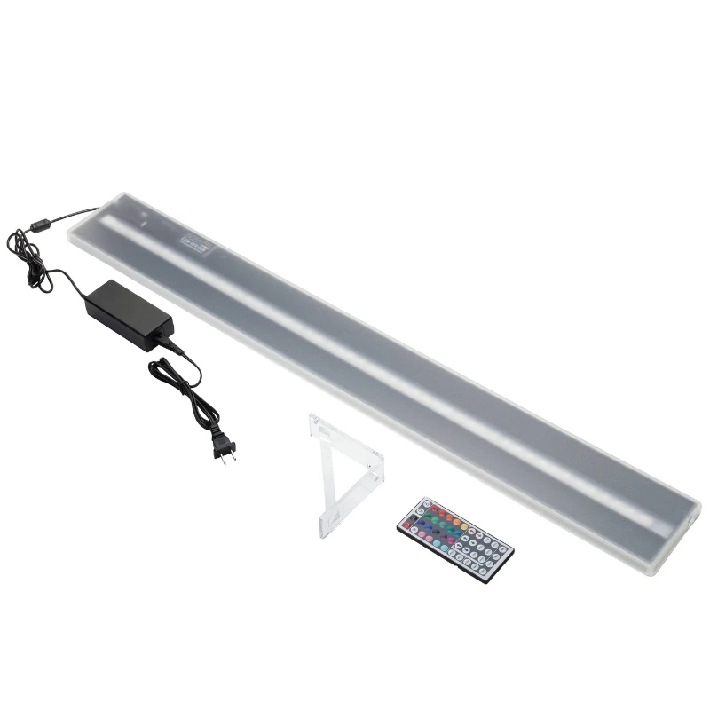 LED-Flaschenregal 60x12x3 cm mit Farbwechsel LBS0061 by Barprofessional color Svart