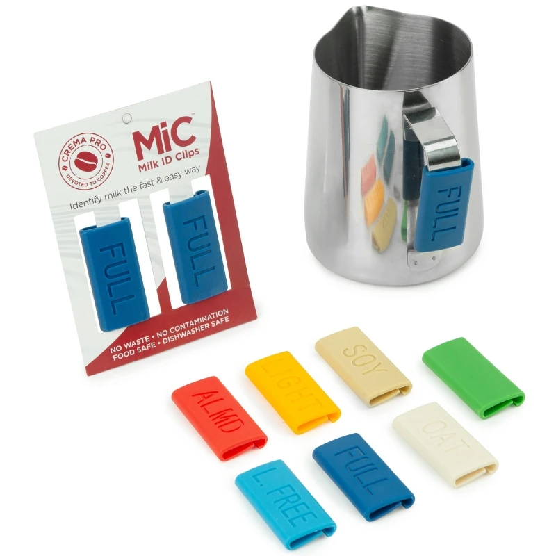 Milchkännchen-Markierungsclip – Mandel MICALM2 by Barprofessional color Svart
