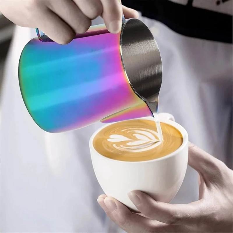 Milchkännchen Rainbow 250 ml MJRC250 by Barprofessional color Svart