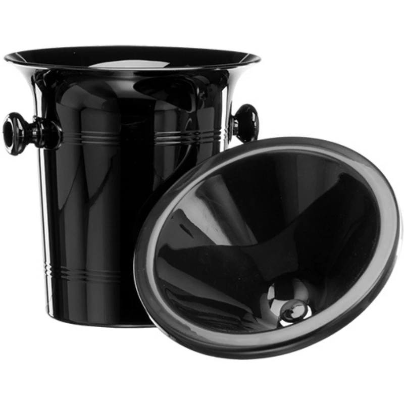 Spucknapf aus Kunststoff 3,7 Liter WSP0002 by Barprofessional color Svart