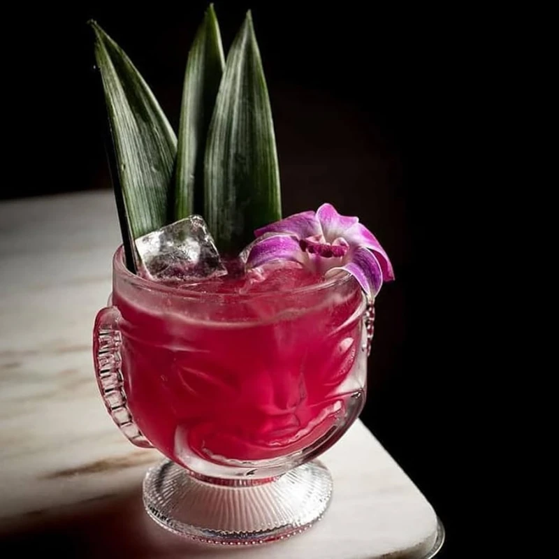 Tiki-Becher TwoFace 400 ml TIFA400 by Barprofessional color Svart