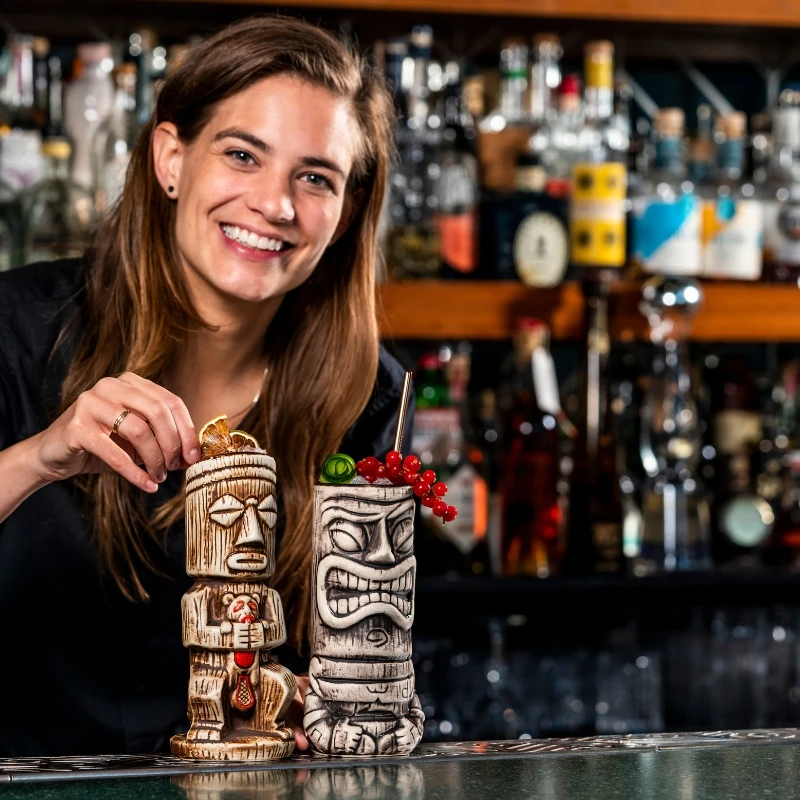 Tiki Becher Tuhi 530 ml TIKI530 by Barprofessional color Svart