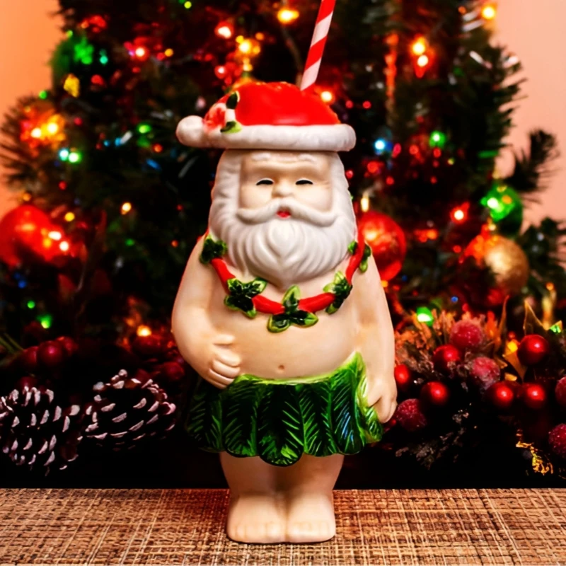 Santa Tiki Becher 450 ml TISANT1 by Barprofessional color Svart
