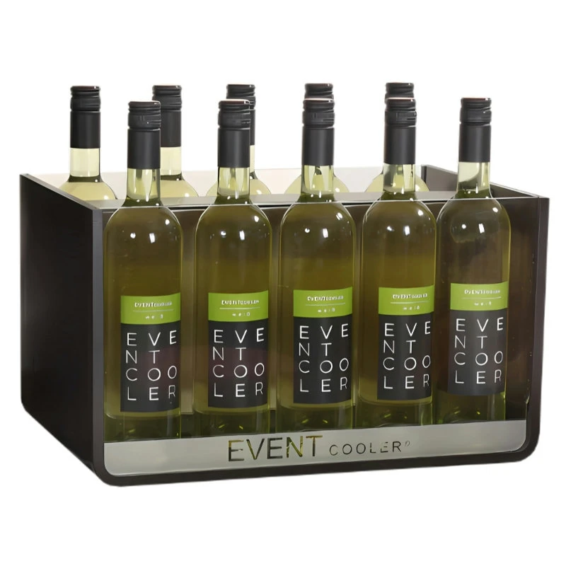 Eventkühler Vario 10 für 10 Flaschen ECVAR10 by Barprofessional color Svart