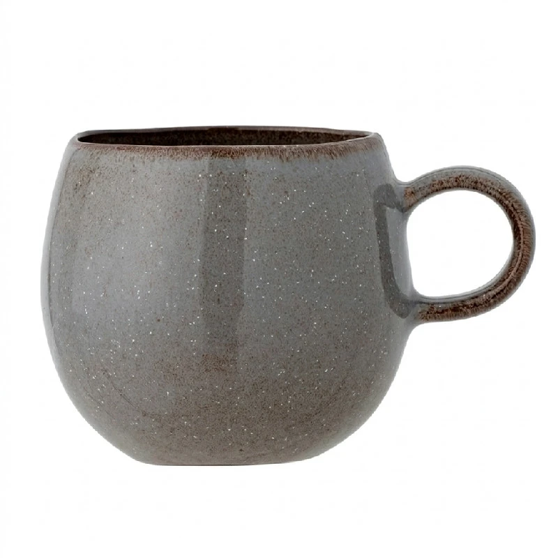 Sandrine Becher - Grau - Steingut - 50 cl 82059334 by Bloomingville color Svart