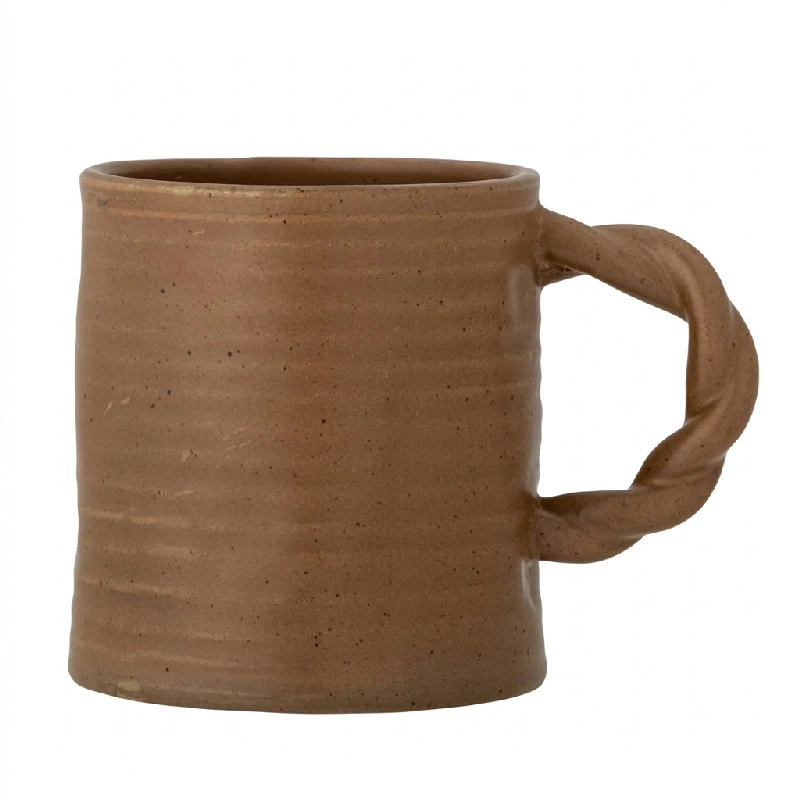 Reanna Becher - Steingut - 50 cl Braun 82060126 by Bloomingville color Svart