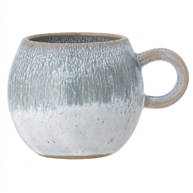 Paula Tasse - Steingut - 25 cl Blau/Hell 82057615 by Bloomingville color Svart