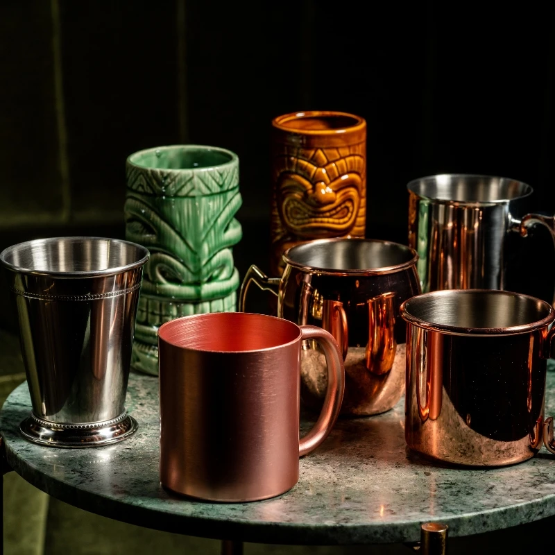Tiki Becher Maori 330 ml TIKI330 by Barprofessional color Svart
