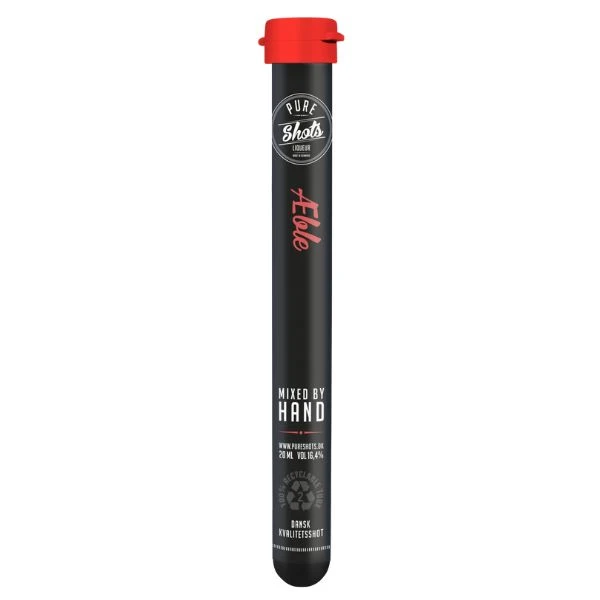 Pure Æble Shot 50x2cl Shotsrør 67057 by PURE color Svart