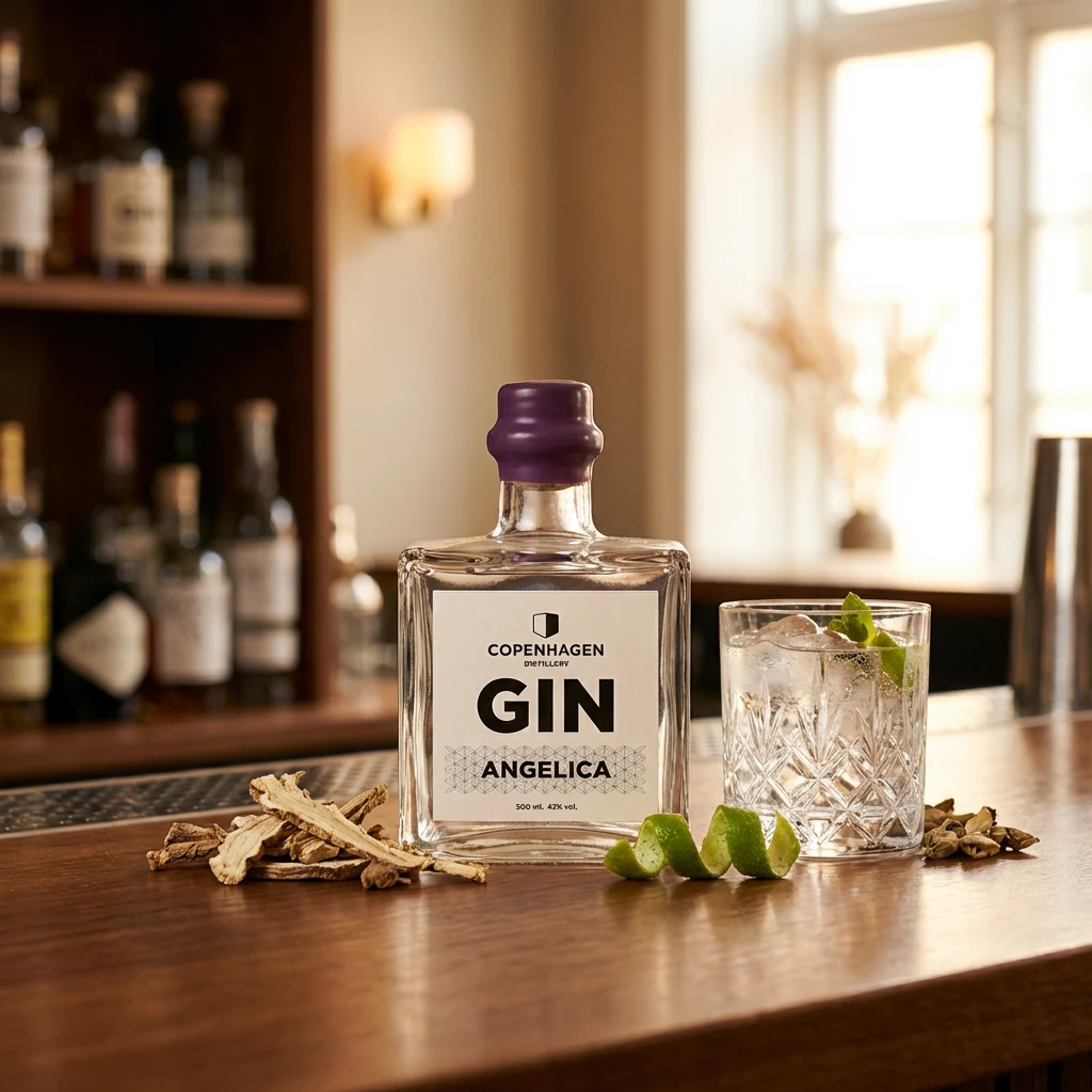Copenhagen Distillery Angelica Gin 50 cl 51490 by Copenhagen color Svart
