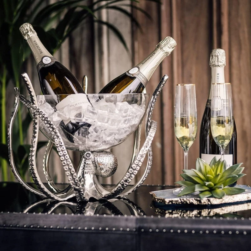 Oktopus Wein- & Champagnerkühler OCT-STNDBWL by Culinary Concepts color Svart
