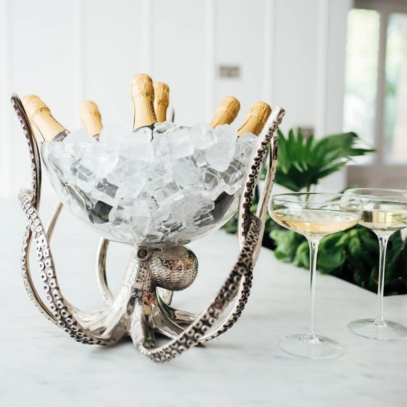 Oktopus Wein- & Champagnerkühler OCT-STNDBWL by Culinary Concepts color Svart