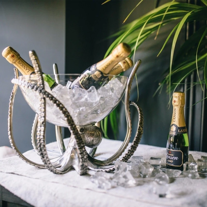 Oktopus Wein- & Champagnerkühler OCT-STNDBWL by Culinary Concepts color Svart