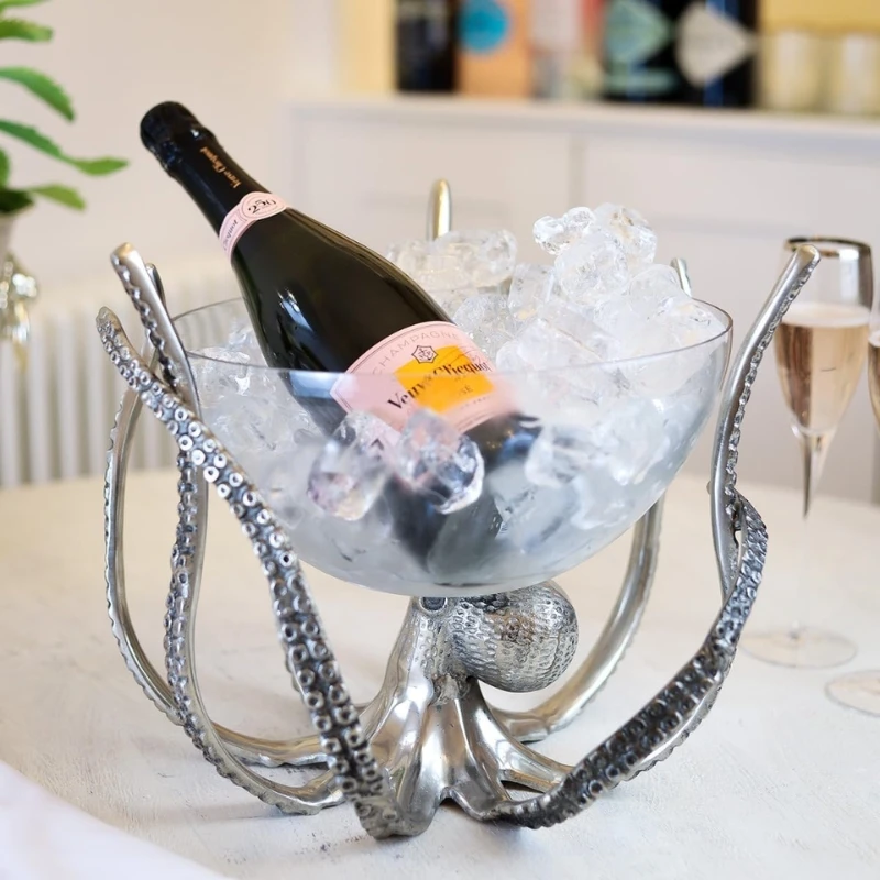 Oktopus Wein- & Champagnerkühler OCT-STNDBWL by Culinary Concepts color Svart
