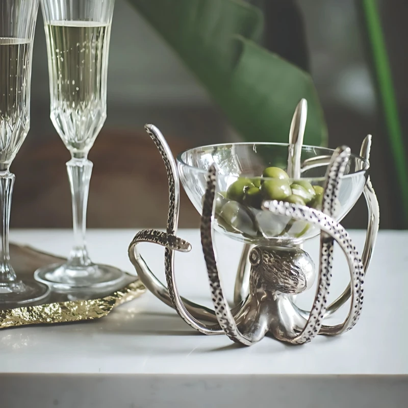 Kleine Oktopus-Snackschale OCT-MINI by Culinary Concepts color Svart