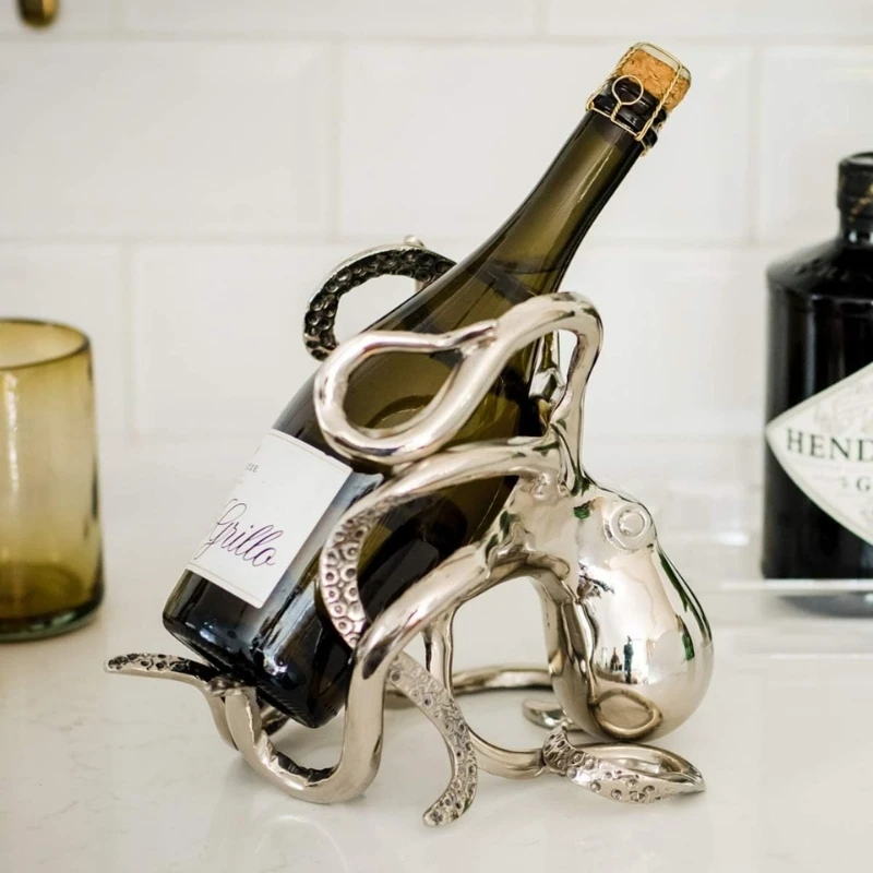 Oktopus Wein- & Champagner-Flaschenhalter OCT-BH by Culinary Concepts color Svart