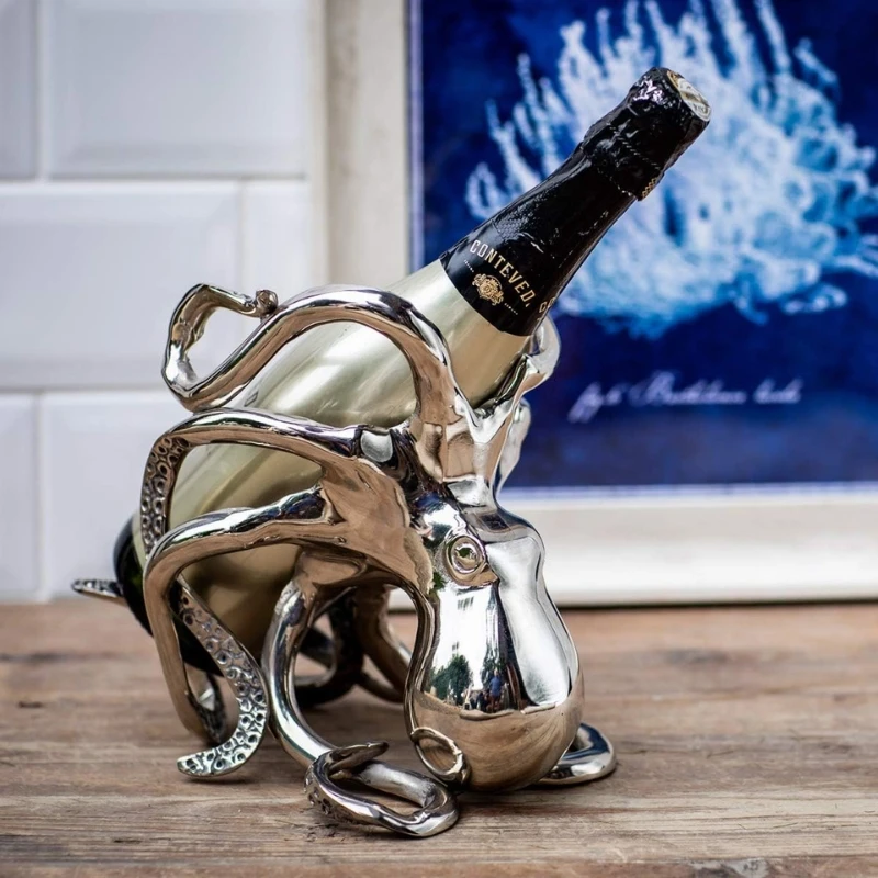 Oktopus Wein- & Champagner-Flaschenhalter OCT-BH by Culinary Concepts color Svart