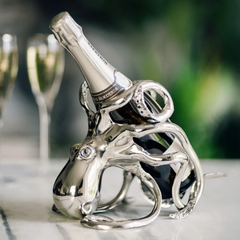 Oktopus Wein- & Champagner-Flaschenhalter OCT-BH by Culinary Concepts color Svart
