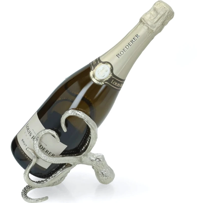 Oktopus Flaschenhalter klein für Wein & Champagner OCT-BH-9236 by Culinary Concepts color Svart
