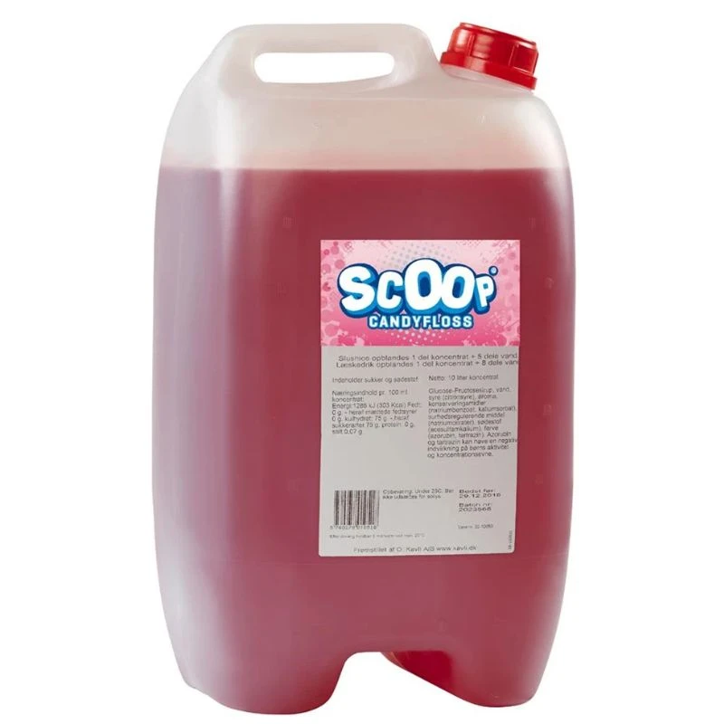 Scoop Slush-Eis-Konzentrat Candyfloss, 10L 369500 by SCOOP color Svart
