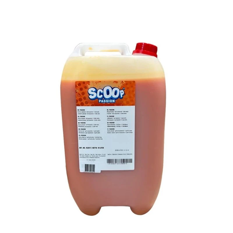 Scoop Slush-Eis Konzentrat Passionsfrucht, 10L 345459 by SCOOP color Svart