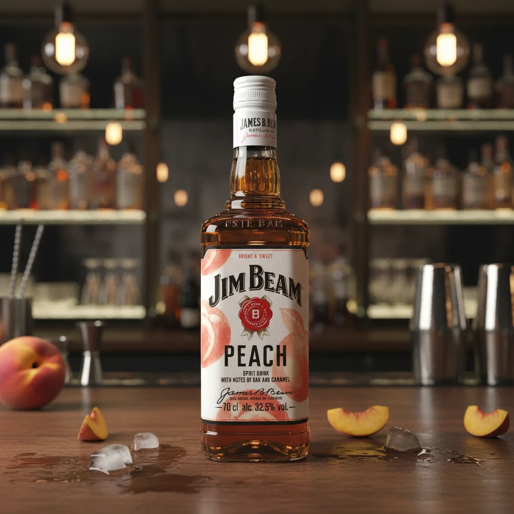Jim Beam Peach Whiskeylikör 70 cl L-57-439-00 by JIMBEAM color Svart