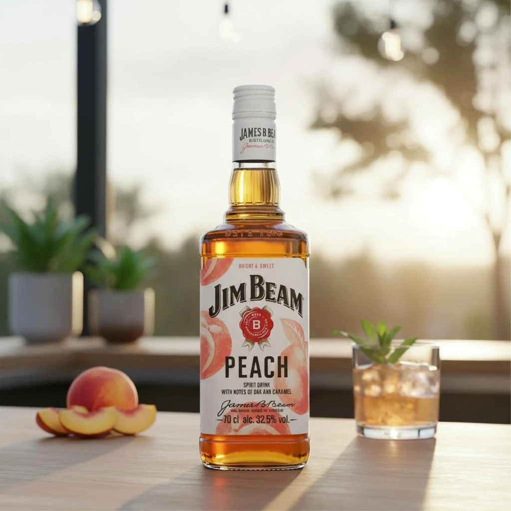 Jim Beam Peach Whiskeylikör 70 cl L-57-439-00 by JIMBEAM color Svart