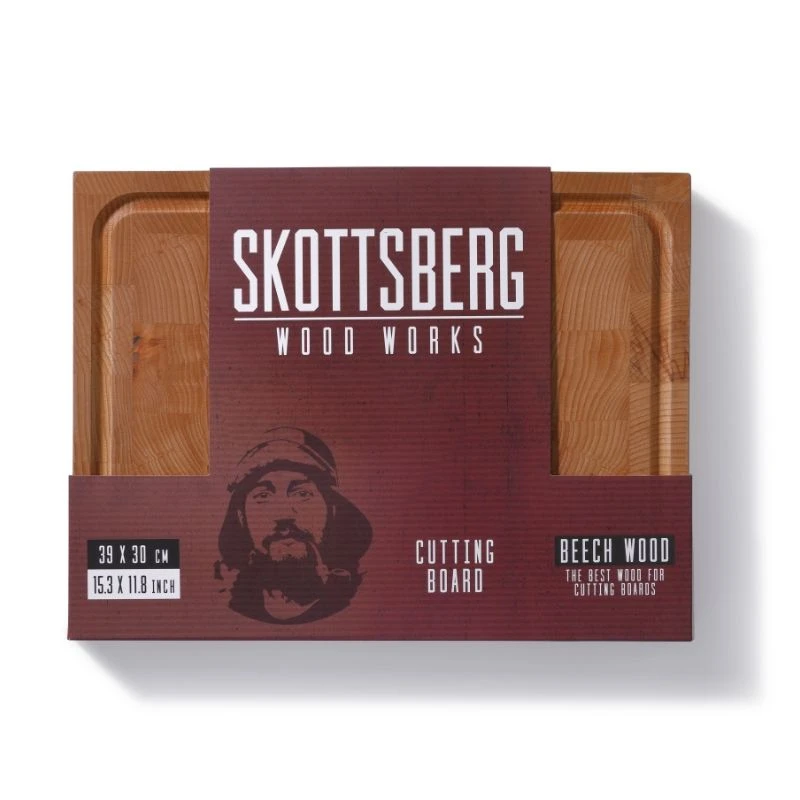 SKOTTSBERG Schneidebrett aus Buchenholz 39 x 30 x 3,5 cm S535618 by SKOTTSBERG color Svart