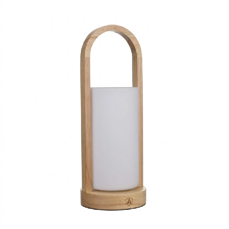 Laguiole LED-Laterne aus Holz und Glas USB 3 Lichtfarben 40269400 by Laguiole color Svart