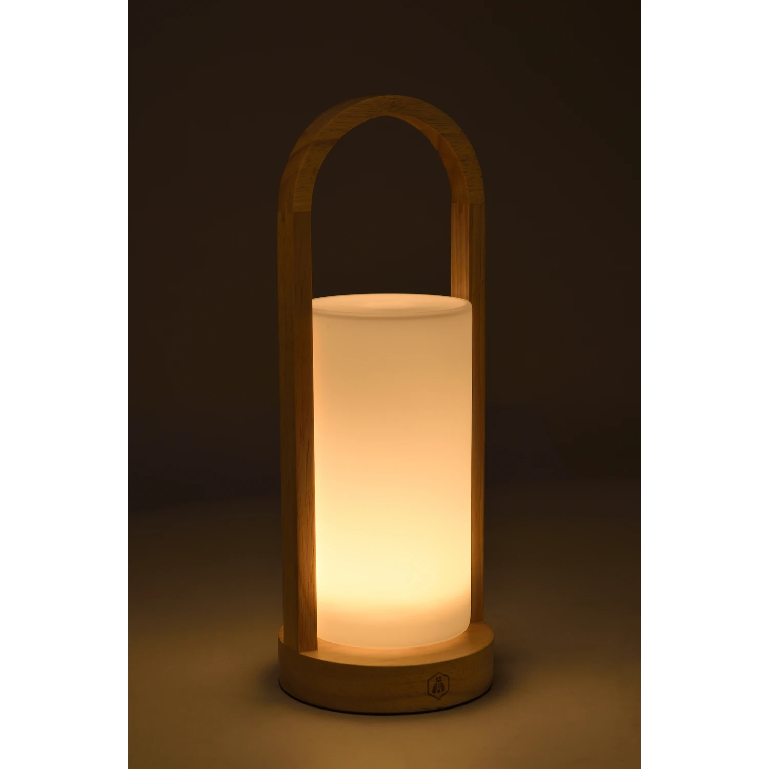 Laguiole LED-Laterne aus Holz und Glas USB 3 Lichtfarben 40269400 by Laguiole color Svart