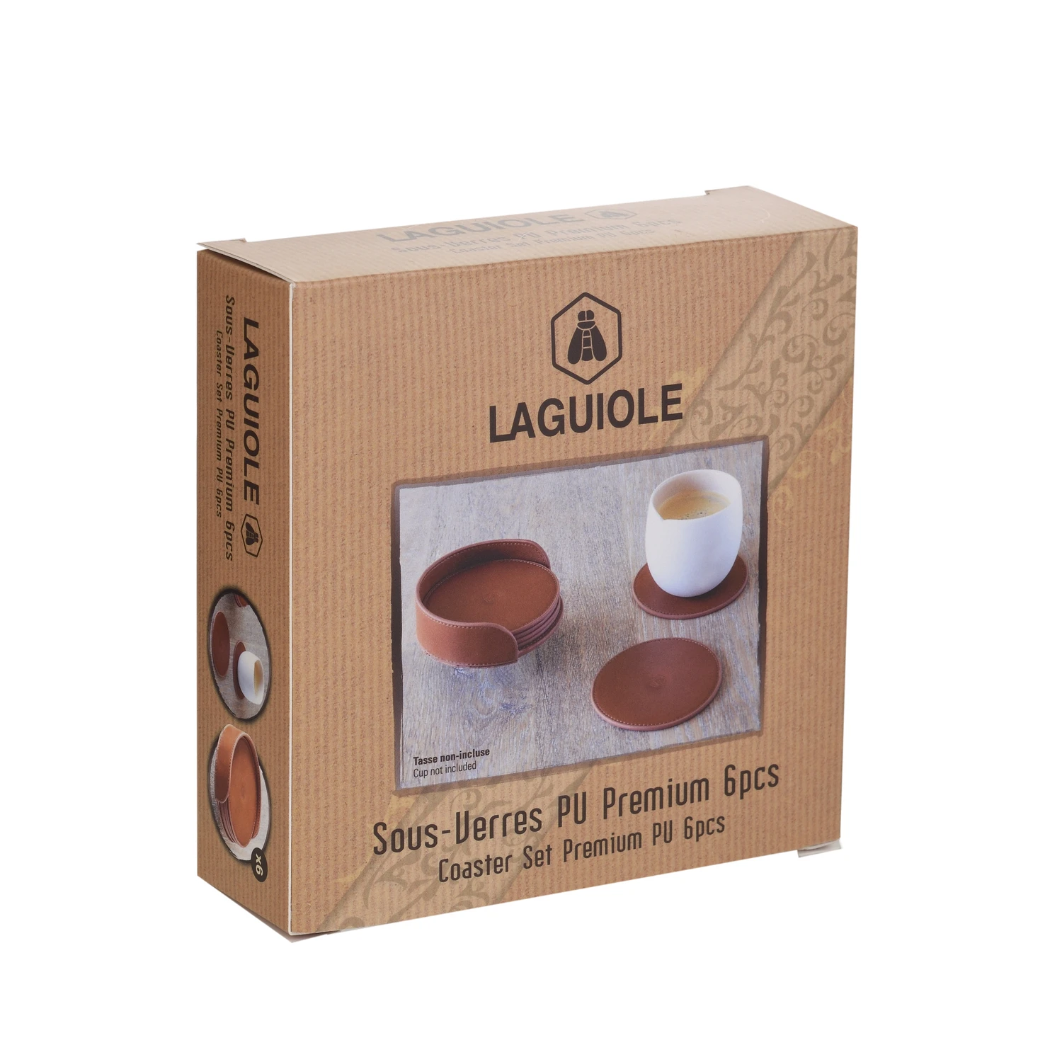 Laguiole Untersetzer-Set Premium PU – 6 Stk. 40269095 by Laguiole color Svart