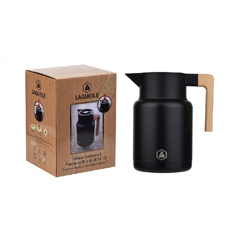Laguiole Isolierkanne Schwarz 1,2 l 40269099 by Laguiole color Svart